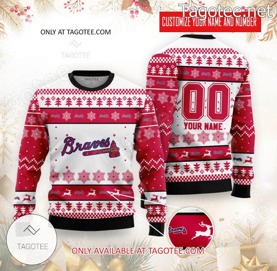 Atlanta Braves Baseball Custom Ugly Christmas Sweater - EmonShop