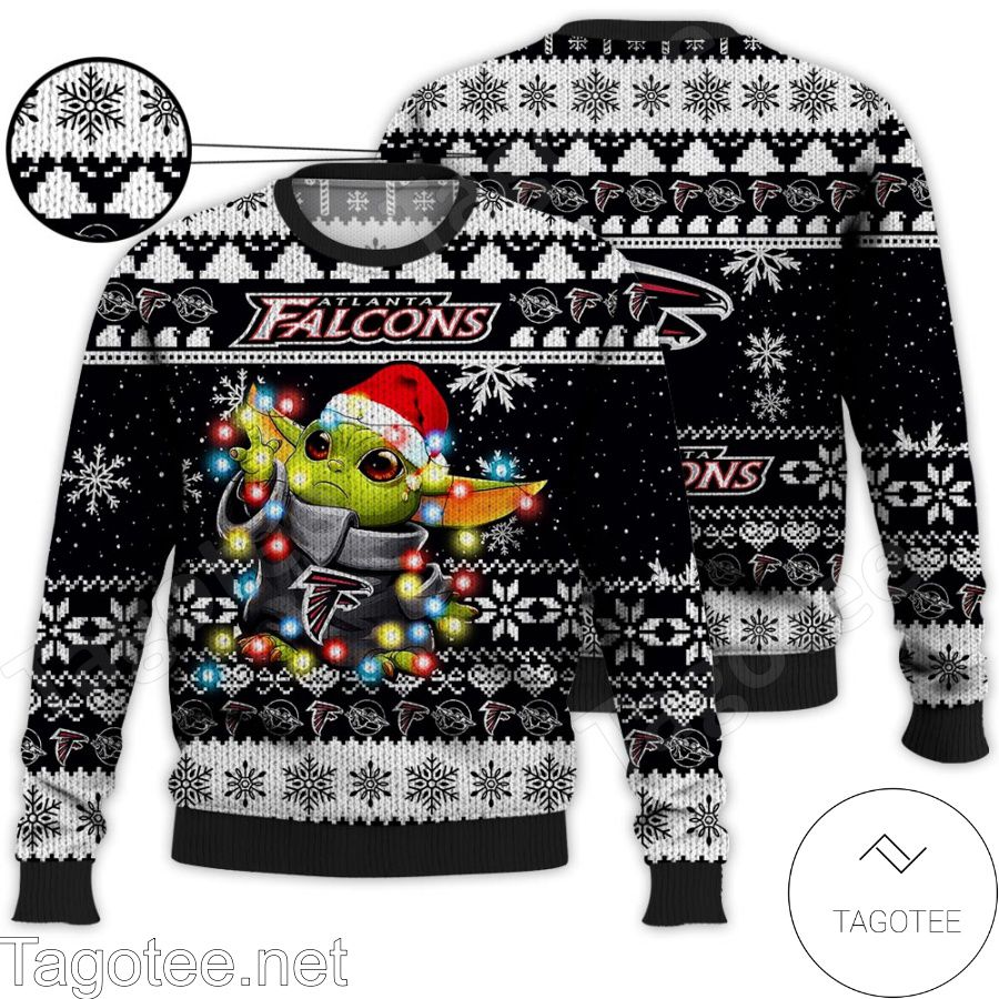 Atlanta Falcons Baby Yoda Star Wars NFL Ugly Christmas Sweater