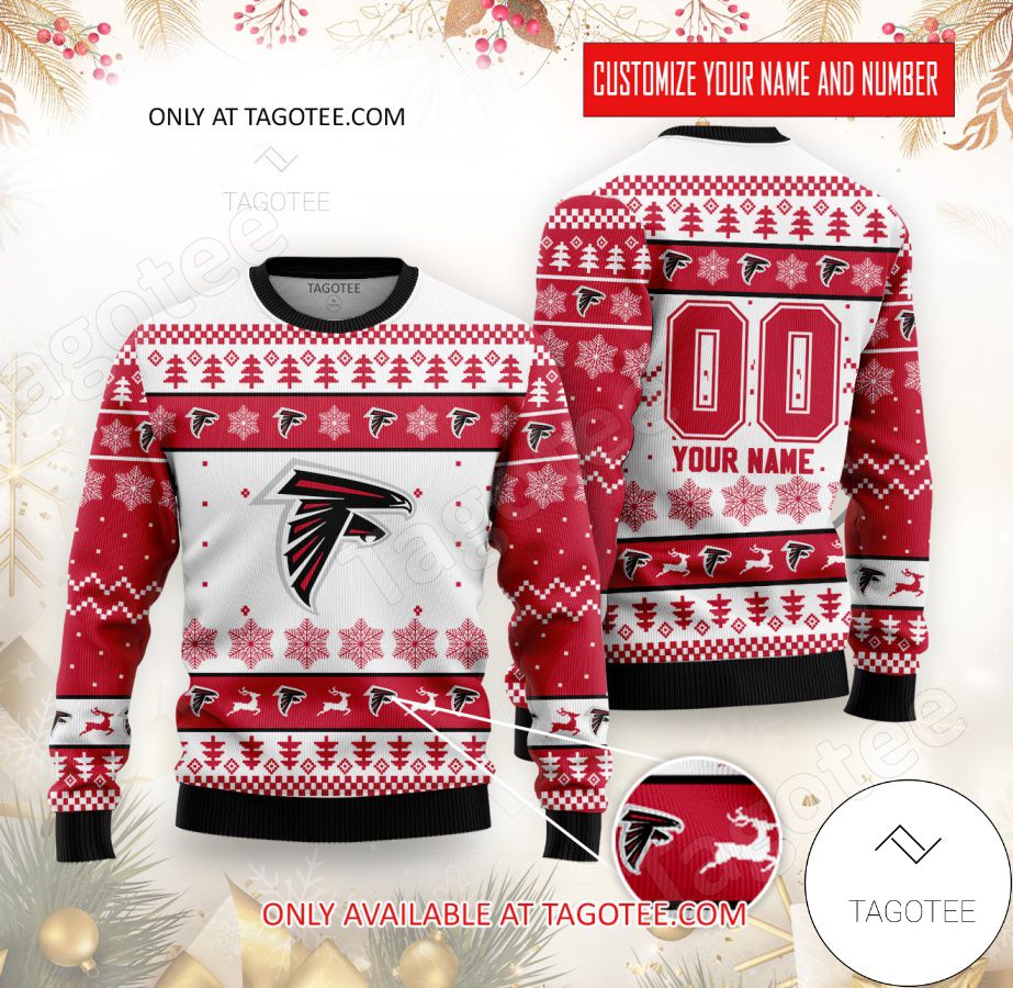 Atlanta Falcons Custom Ugly Christmas Sweater - EmonShop