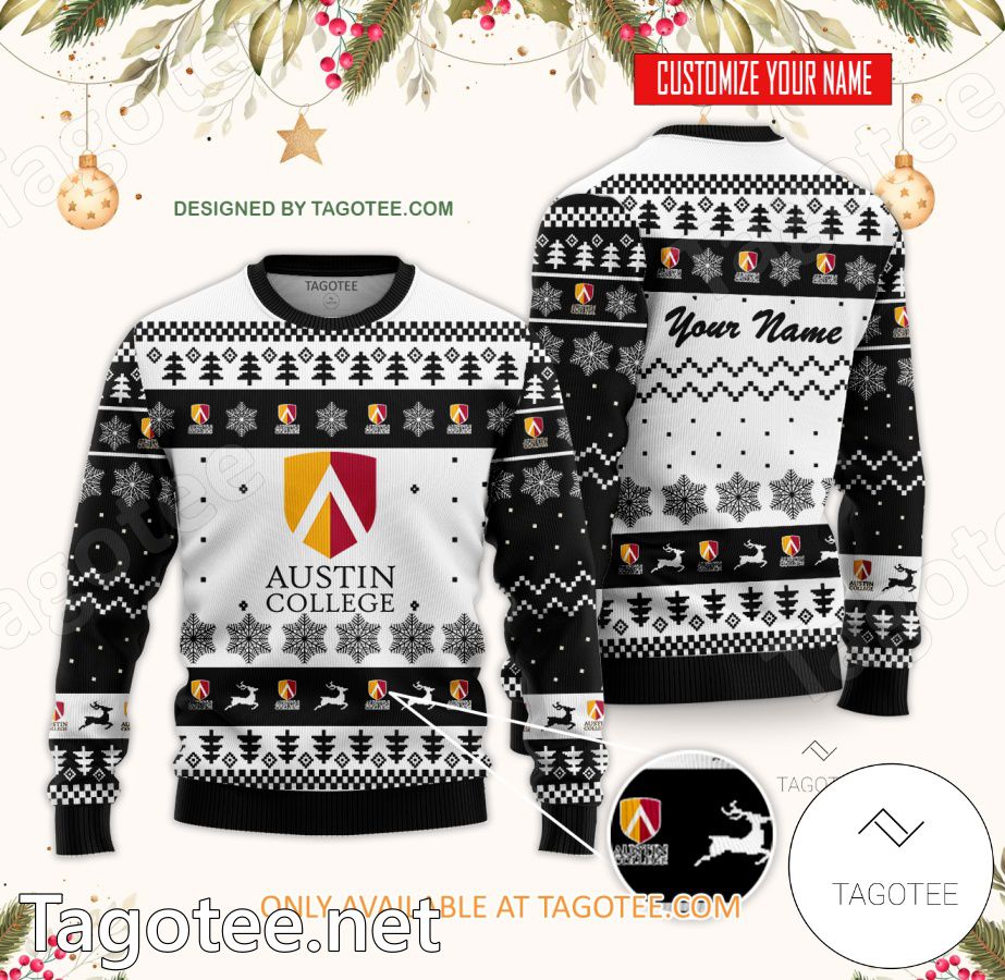 Austin College Custom Ugly Christmas Sweater - BiShop