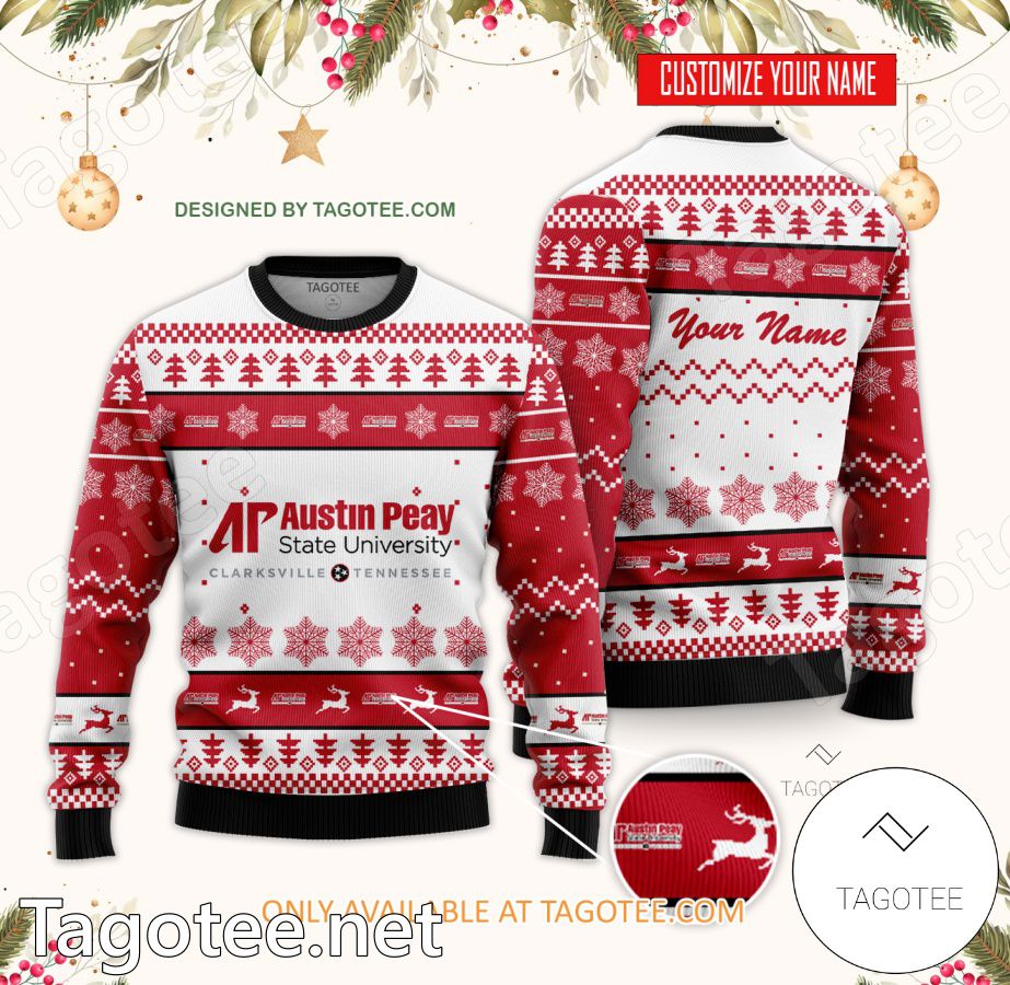 Austin Peay State University Custom Ugly Christmas Sweater - BiShop