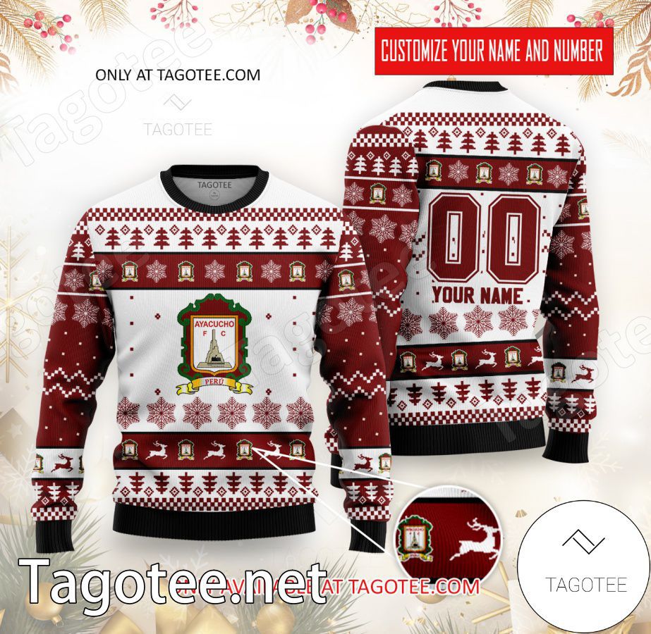 Ayacucho FC Custom Ugly Christmas Sweater - EmonShop