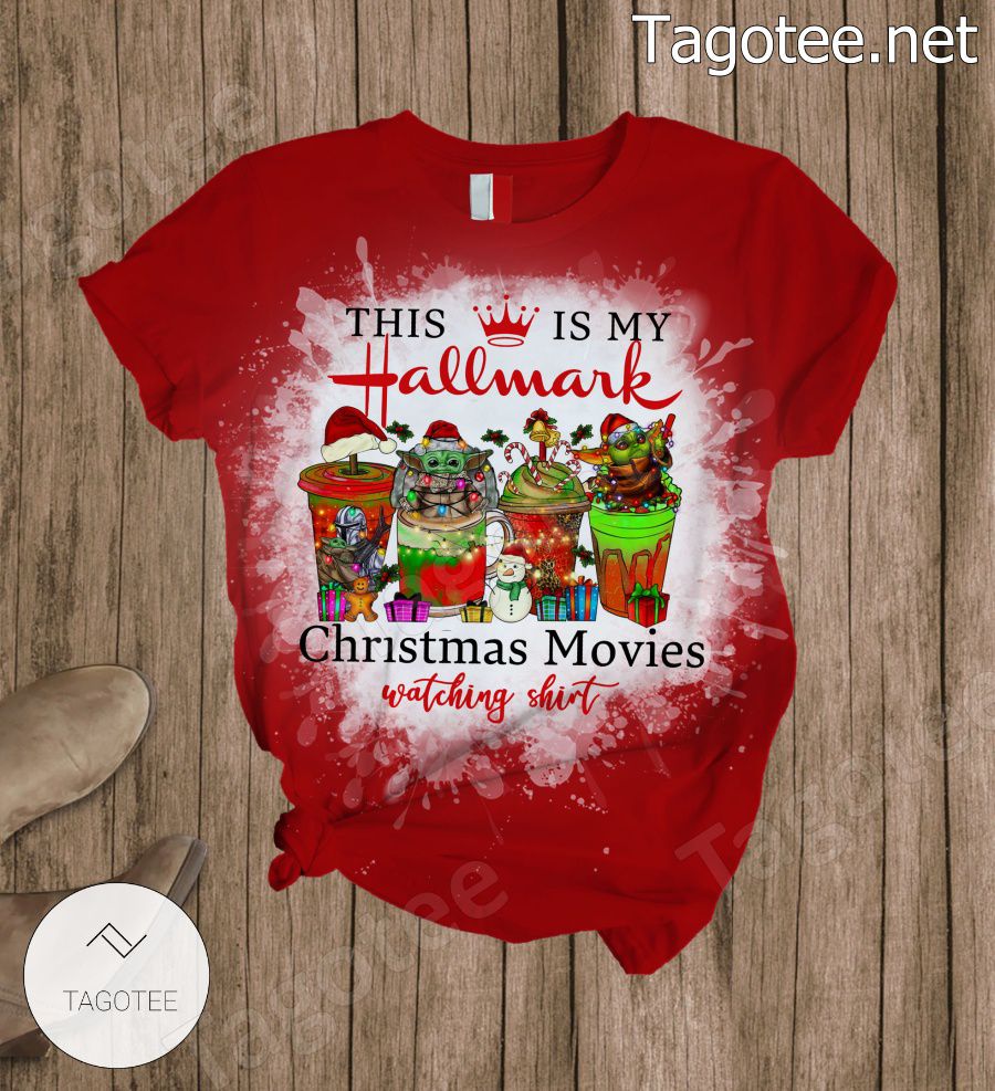 Baby Yoda This Is My Hallmark Christmas Movies Pajamas Set a