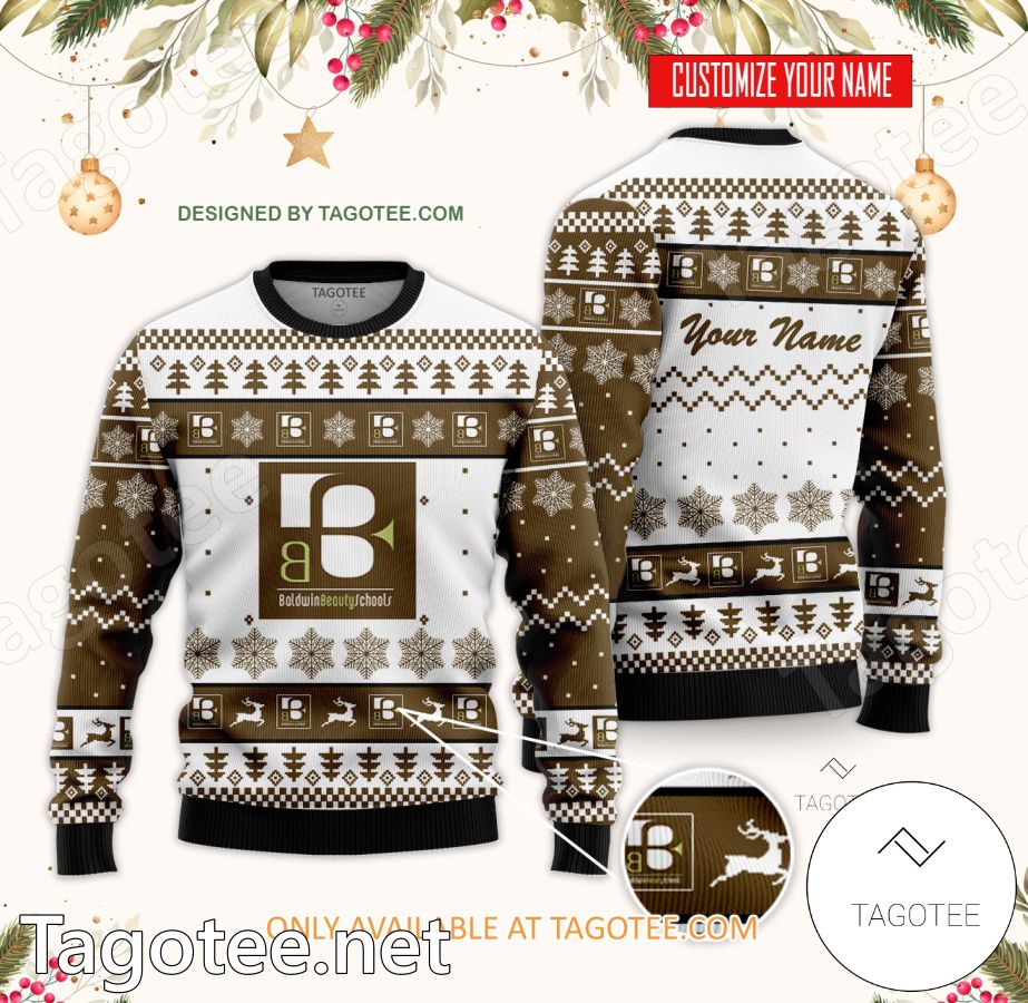 Baldwin Beauty School-South Austin Custom Ugly Christmas Sweater - BiShop