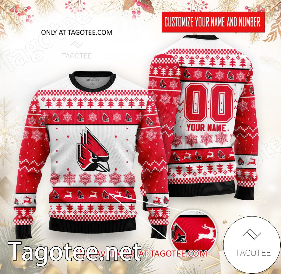 Ball State College Rugby Custom Ugly Christmas Sweater - BiShop