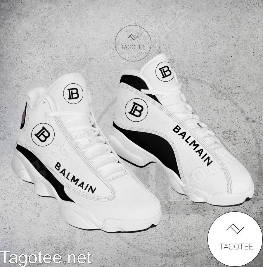 Balmain Logo Air Jordan 13 Shoes - EmonShop