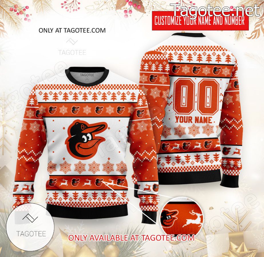 Baltimore Orioles Baseball Custom Ugly Christmas Sweater - EmonShop