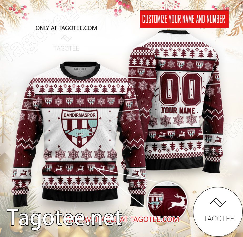 Bandirmaspor Custom Ugly Christmas Sweater - EmonShop