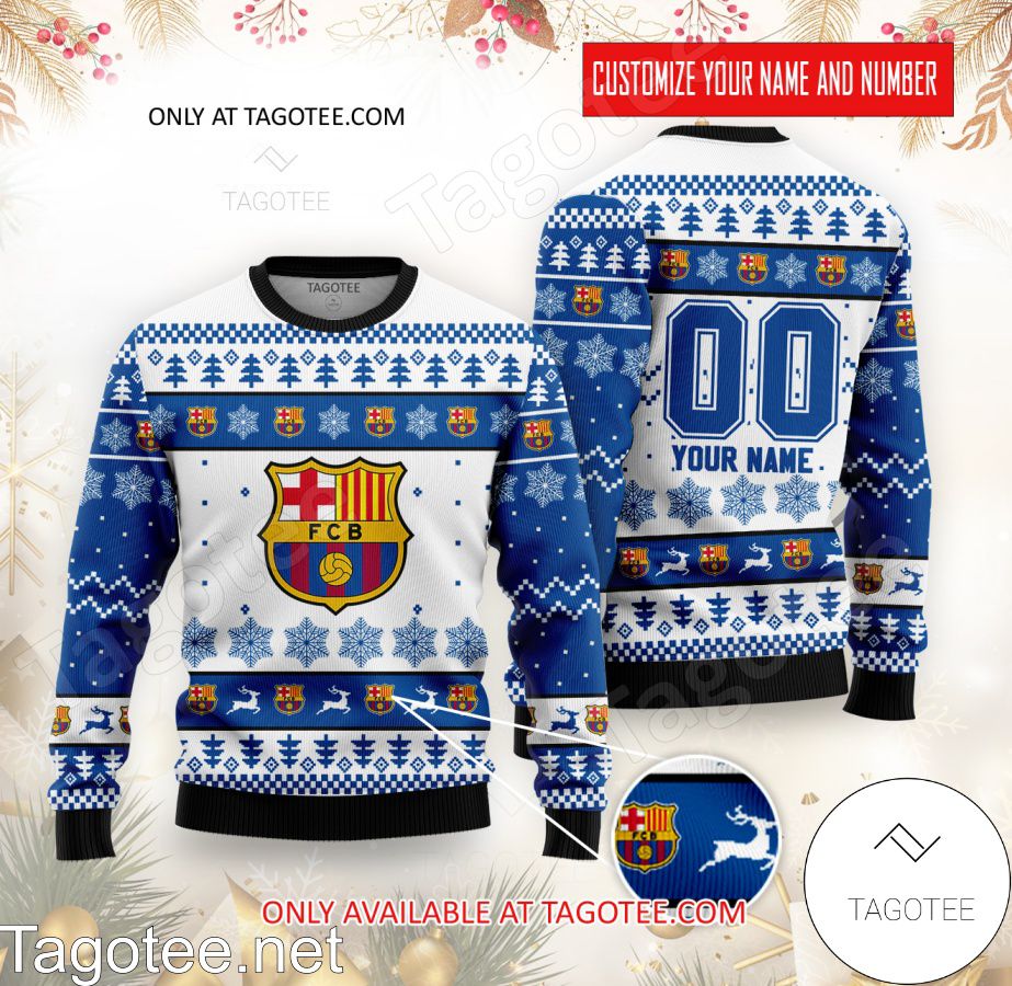 Barcelona Custom Ugly Christmas Sweater