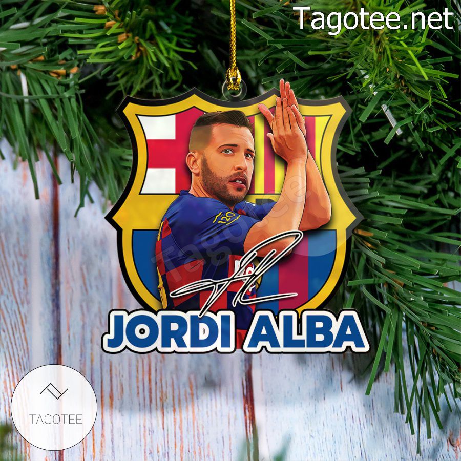 Barcelona - Jordi Alba Xmas Ornament a