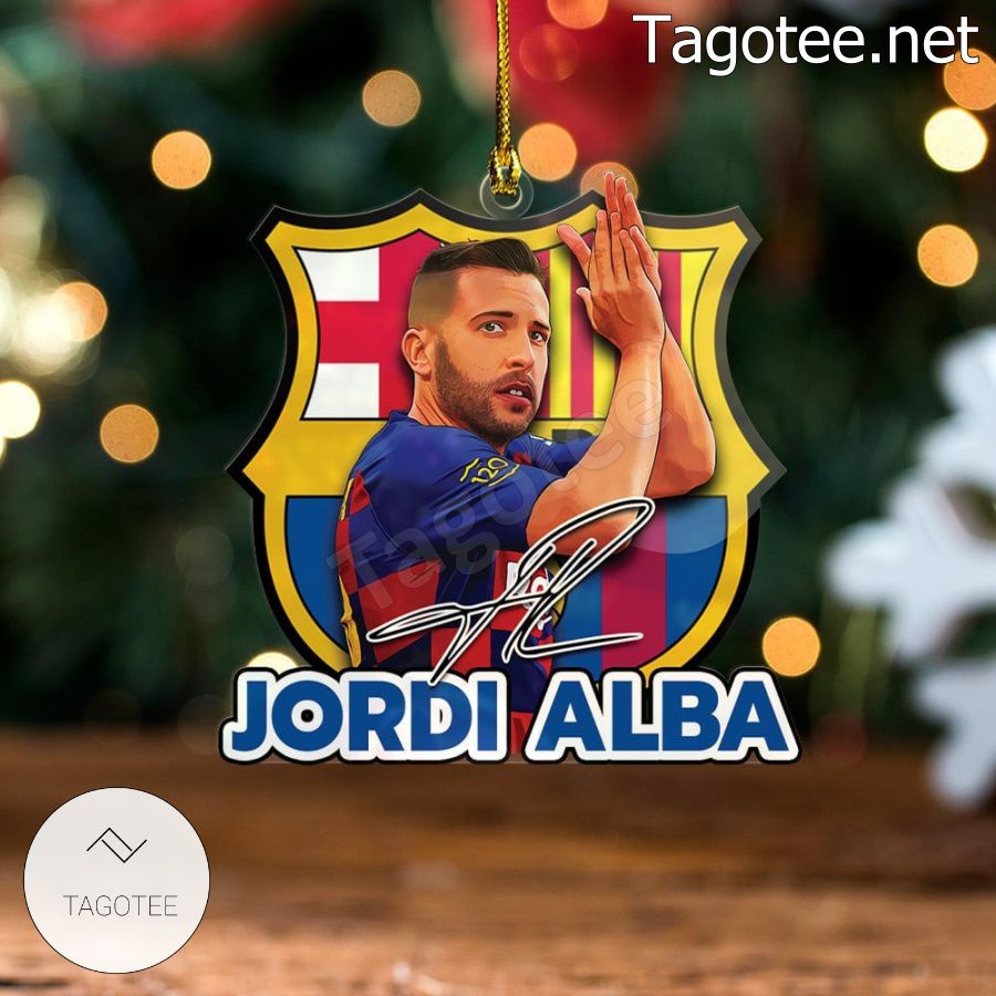 Barcelona - Jordi Alba Xmas Ornament