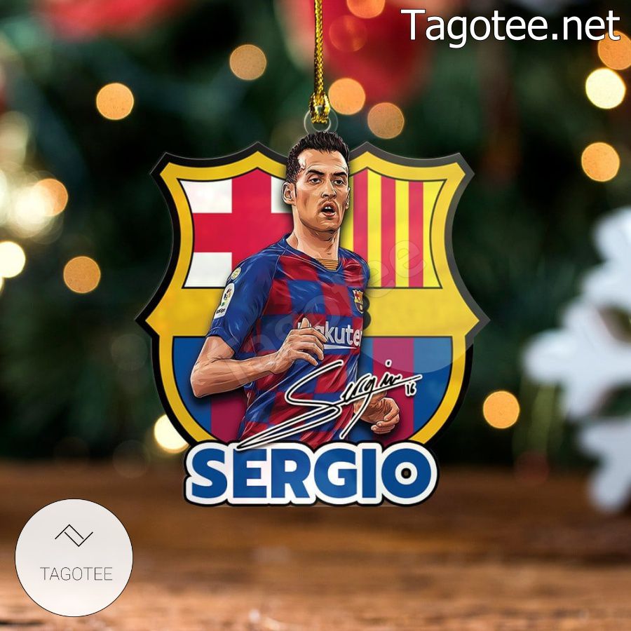 Barcelona - Sergio Busquets Xmas Ornament