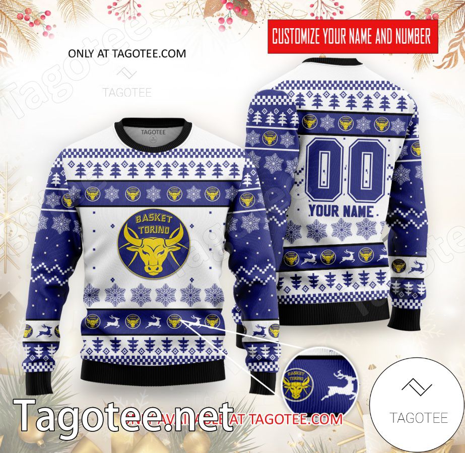 Basket Torino Basketball Custom Ugly Christmas Sweater - BiShop