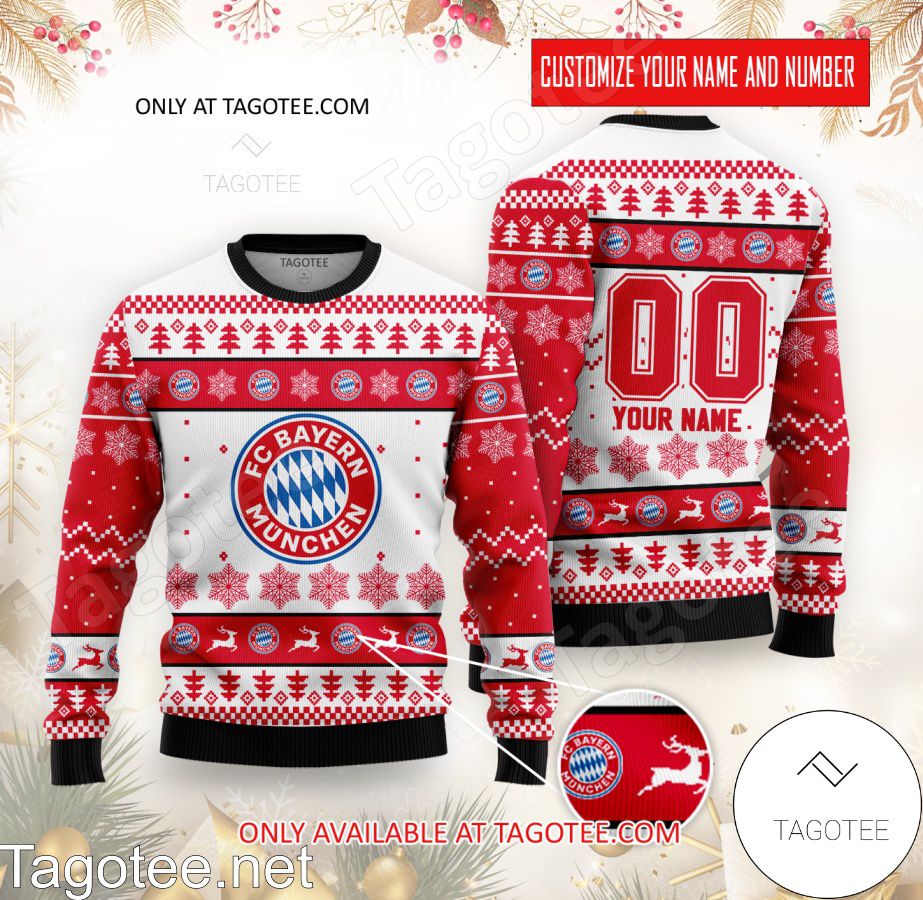 Bayern München Custom Ugly Christmas Sweater