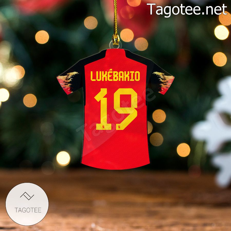 Belgium Team Jersey - Dodi Lukébakio Xmas Ornament a