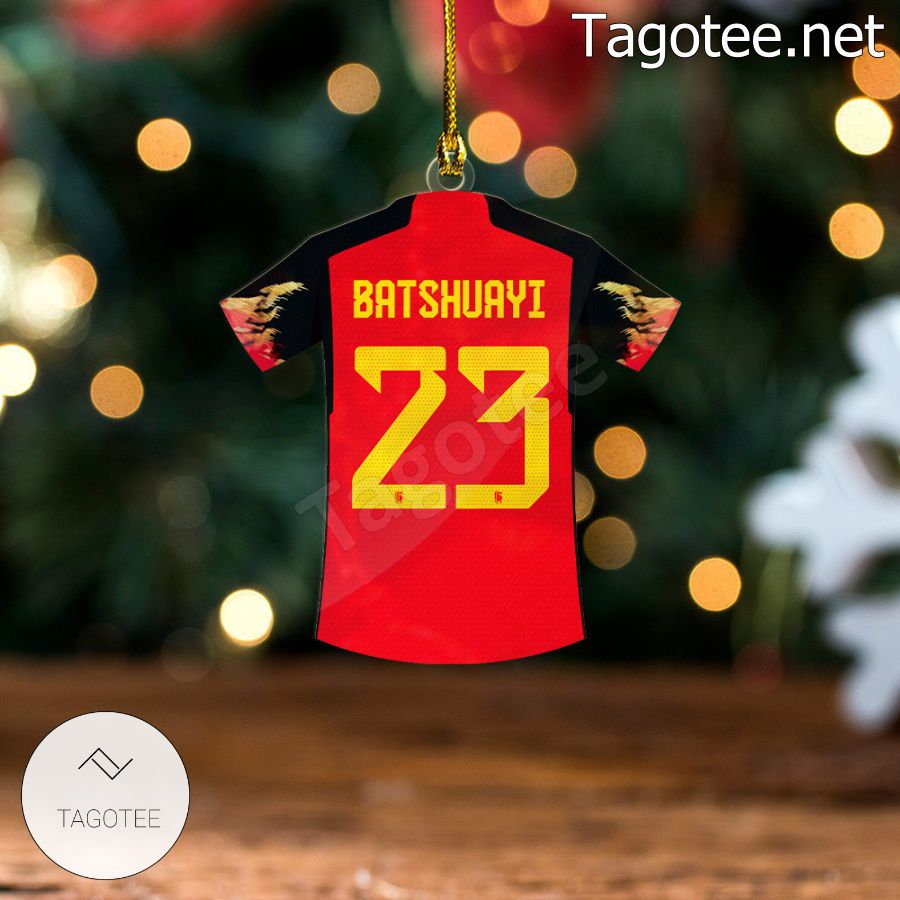 Belgium Team Jersey - Michy Batshuayi Xmas Ornament a