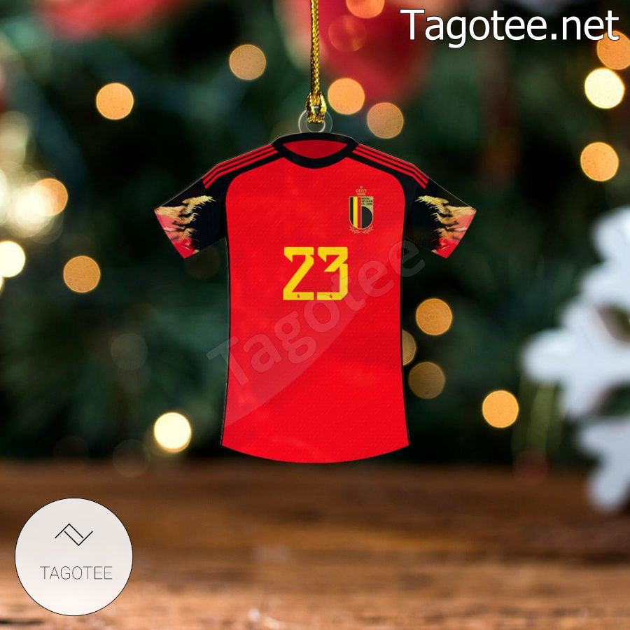 Belgium Team Jersey - Michy Batshuayi Xmas Ornament