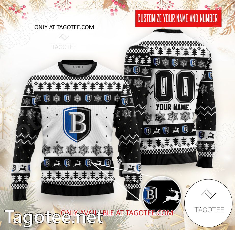 Bentley Falcons Hockey Custom Ugly Christmas Sweater - BiShop