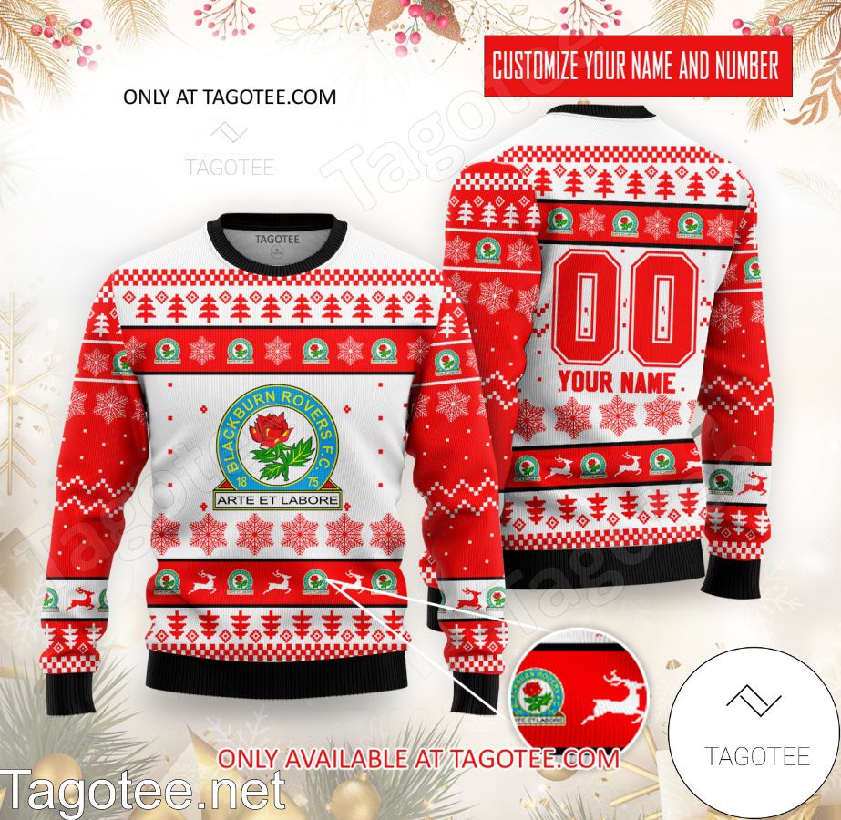 Blackburn Rovers Custom Ugly Christmas Sweater