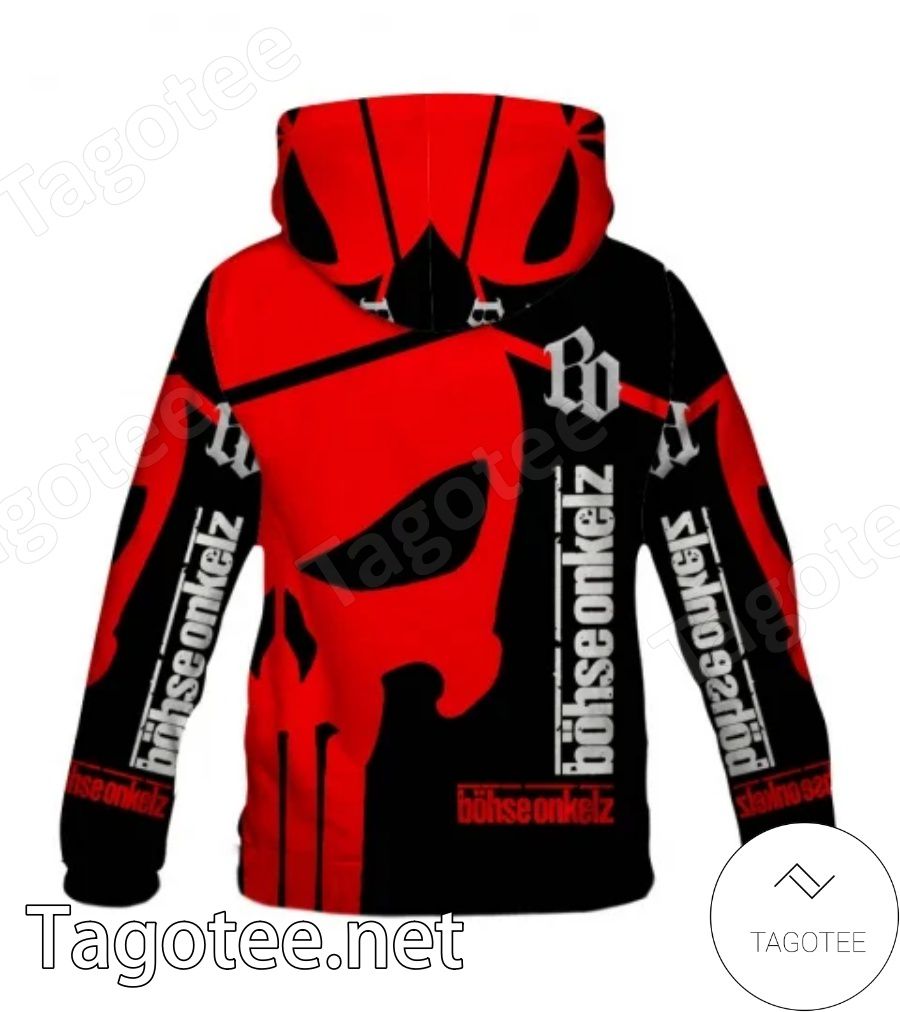 Bohse Onkelz Red Skull Hoodie a