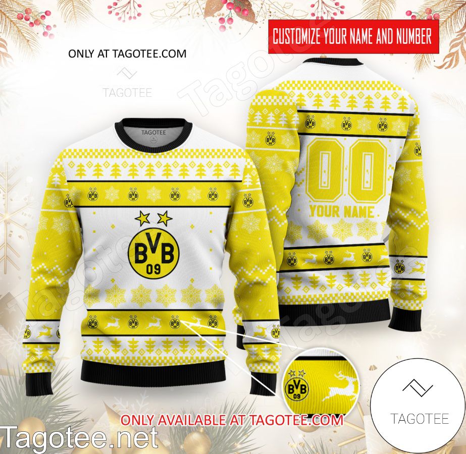 Borussia Dortmund Custom Ugly Christmas Sweater