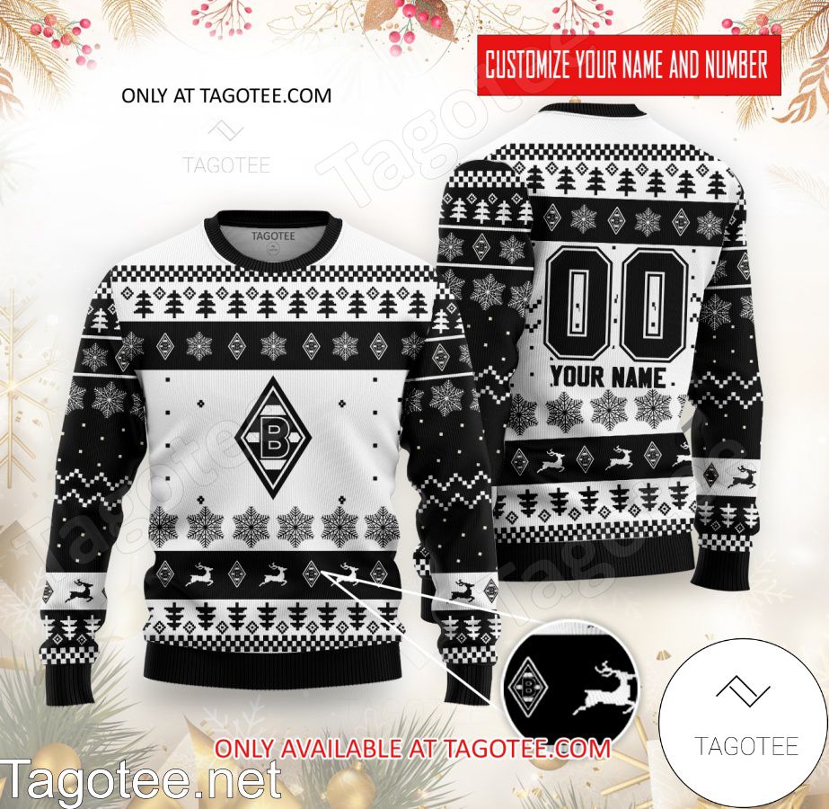 Borussia Mönchengladbach Custom Ugly Christmas Sweater