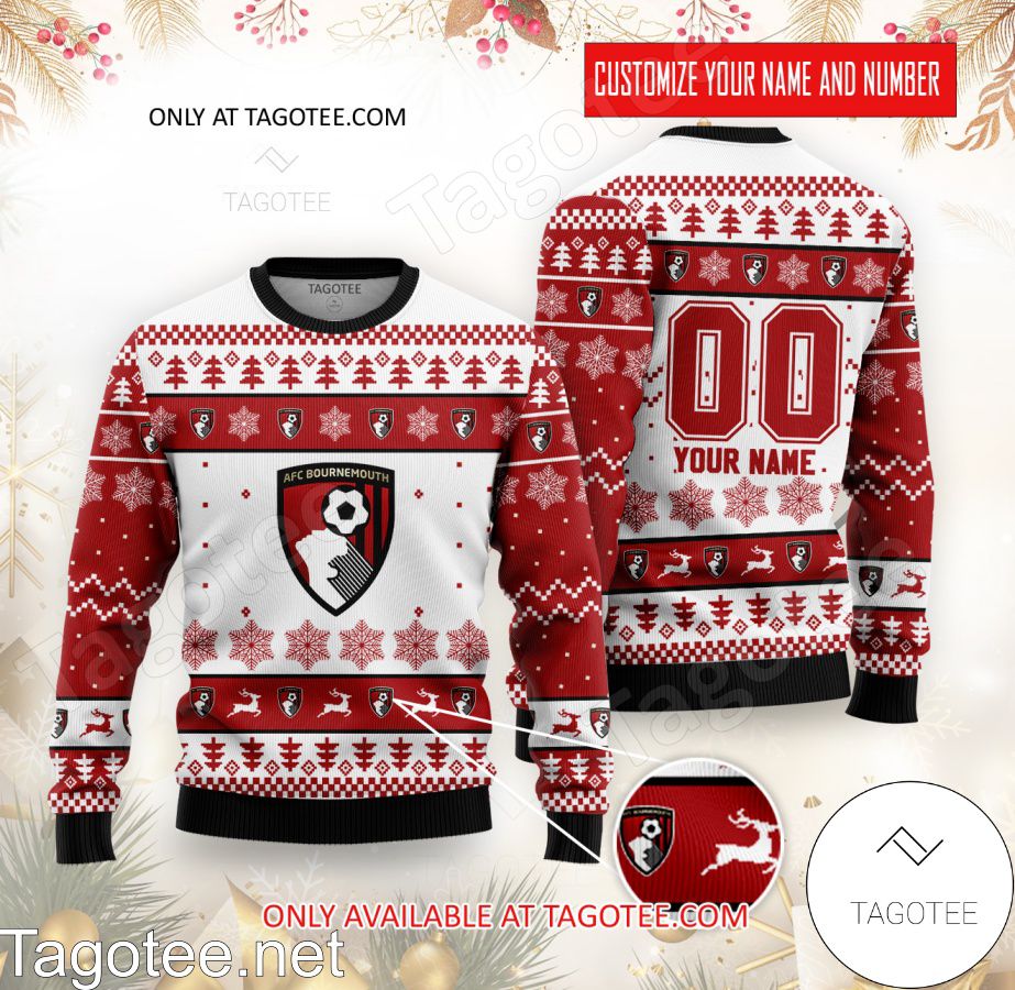 Bournemouth Custom Ugly Christmas Sweater