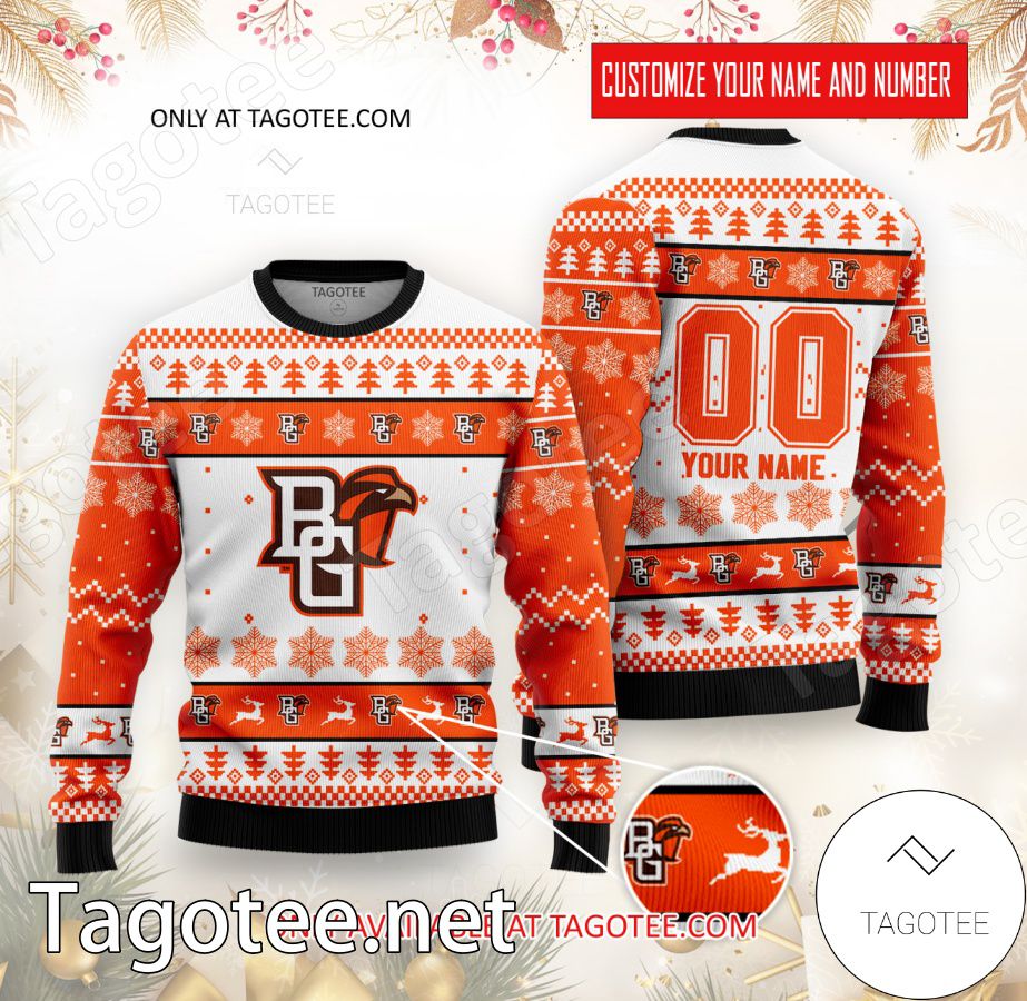 Bowling Green College Rugby Custom Ugly Christmas Sweater - BiShop