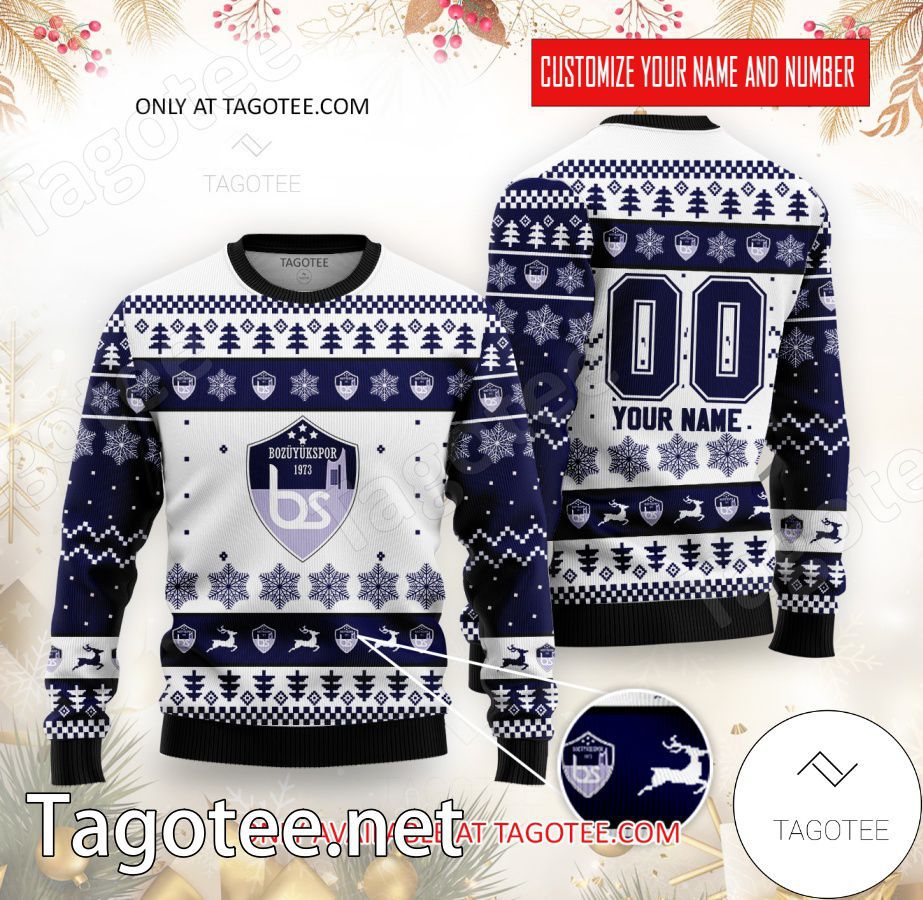 Bozüyükspor Custom Ugly Christmas Sweater - EmonShop