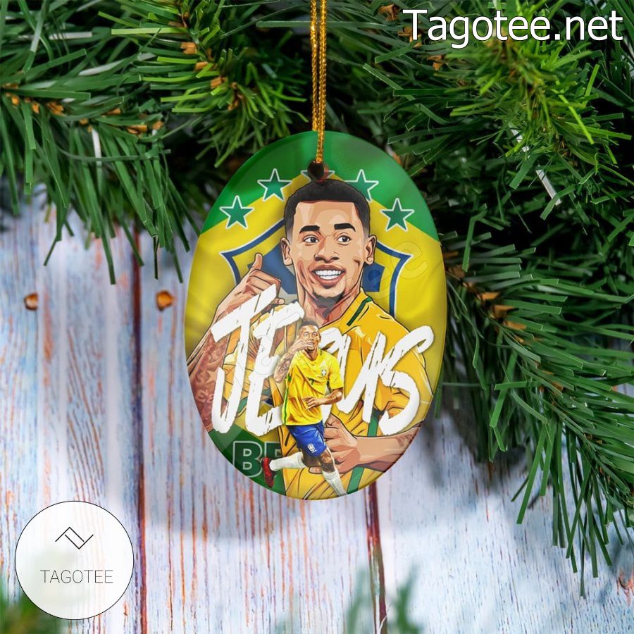 Brazil - Gabriel Jesus Xmas Ornament