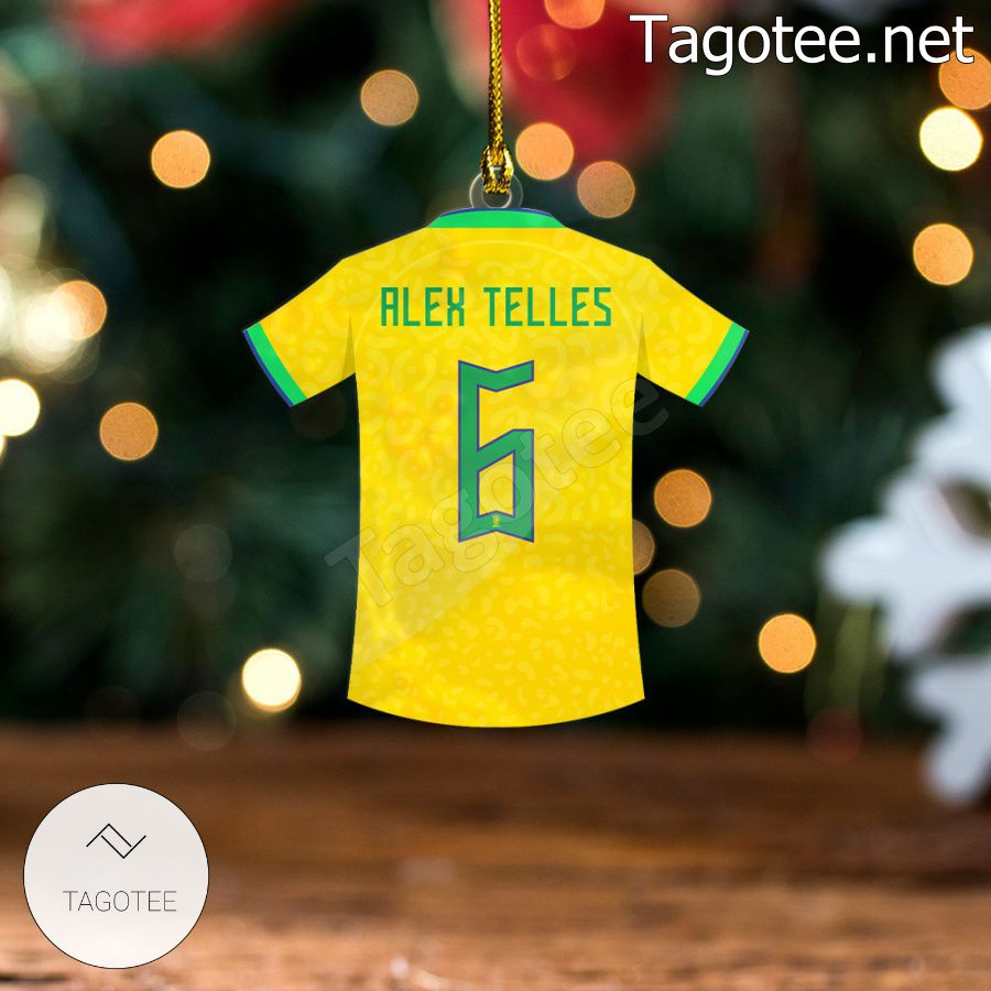 Brazil Team Jersey - Alex Telles Xmas Ornament a