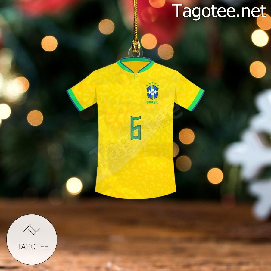 Brazil Team Jersey - Alex Telles Xmas Ornament