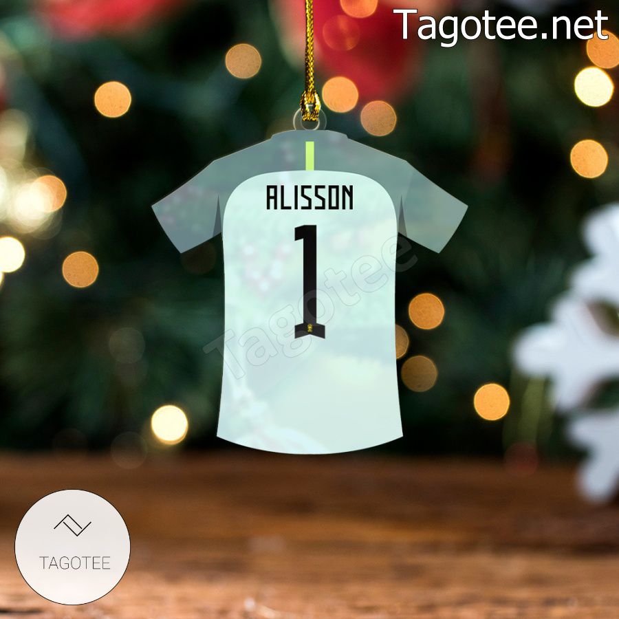 Brazil Team Jersey - Alisson Xmas Ornament a