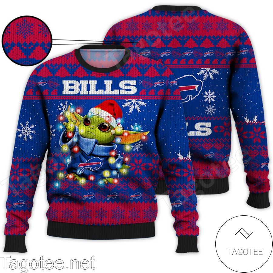 Buffalo Bills Baby Yoda Star Wars NFL Ugly Christmas Sweater