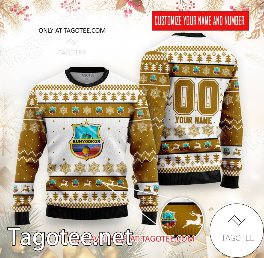 Bunyodkor Custom Ugly Christmas Sweater - EmonShop