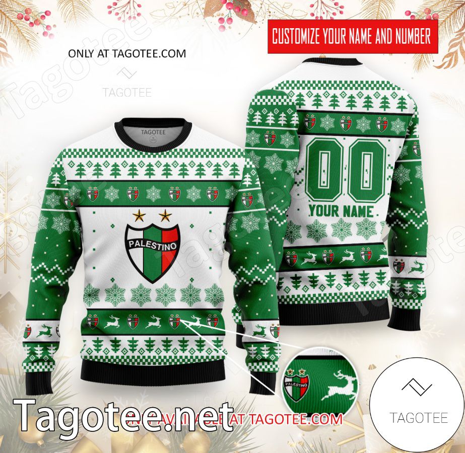 CD Palestino Custom Ugly Christmas Sweater - EmonShop