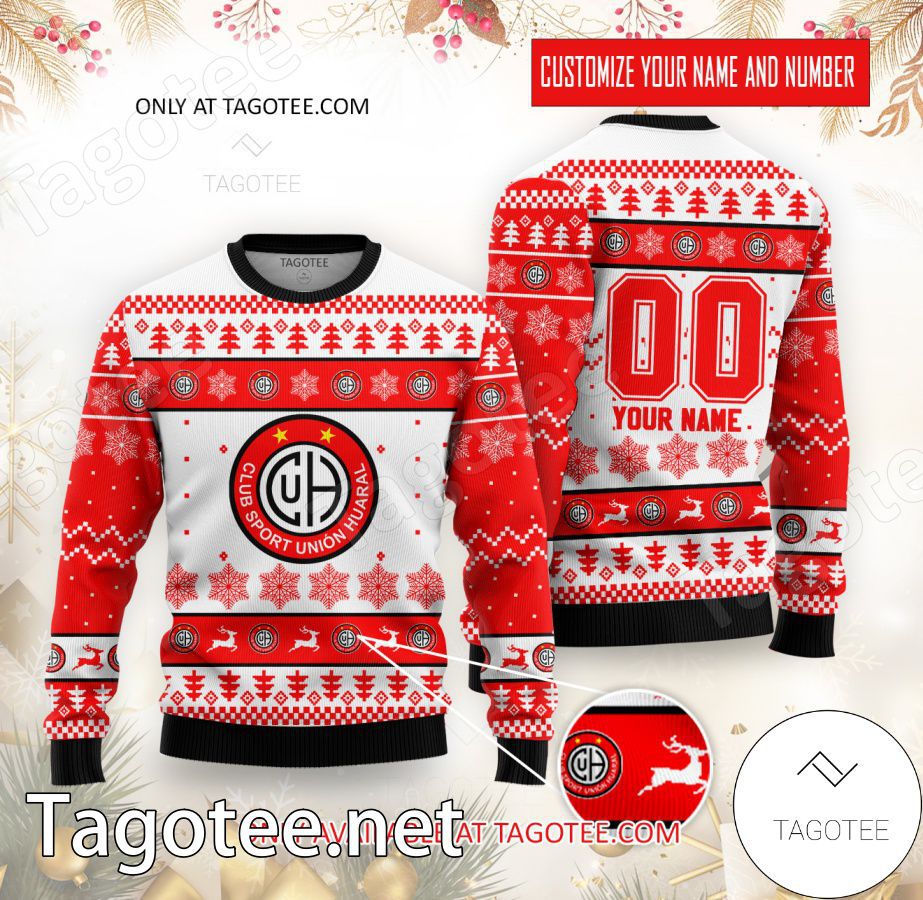 CS Unión Huaral Custom Ugly Christmas Sweater - EmonShop