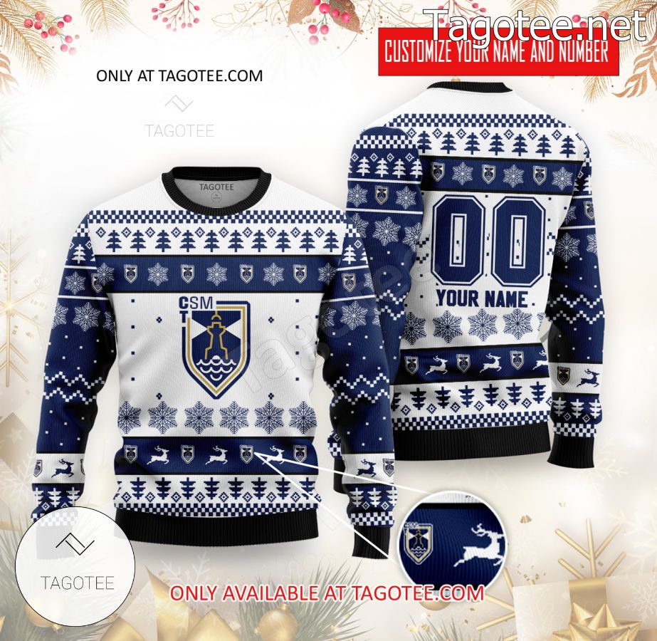 CSM Constanta Handball Custom Ugly Christmas Sweater - BiShop