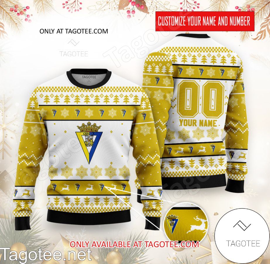 Cadiz CF Custom Ugly Christmas Sweater