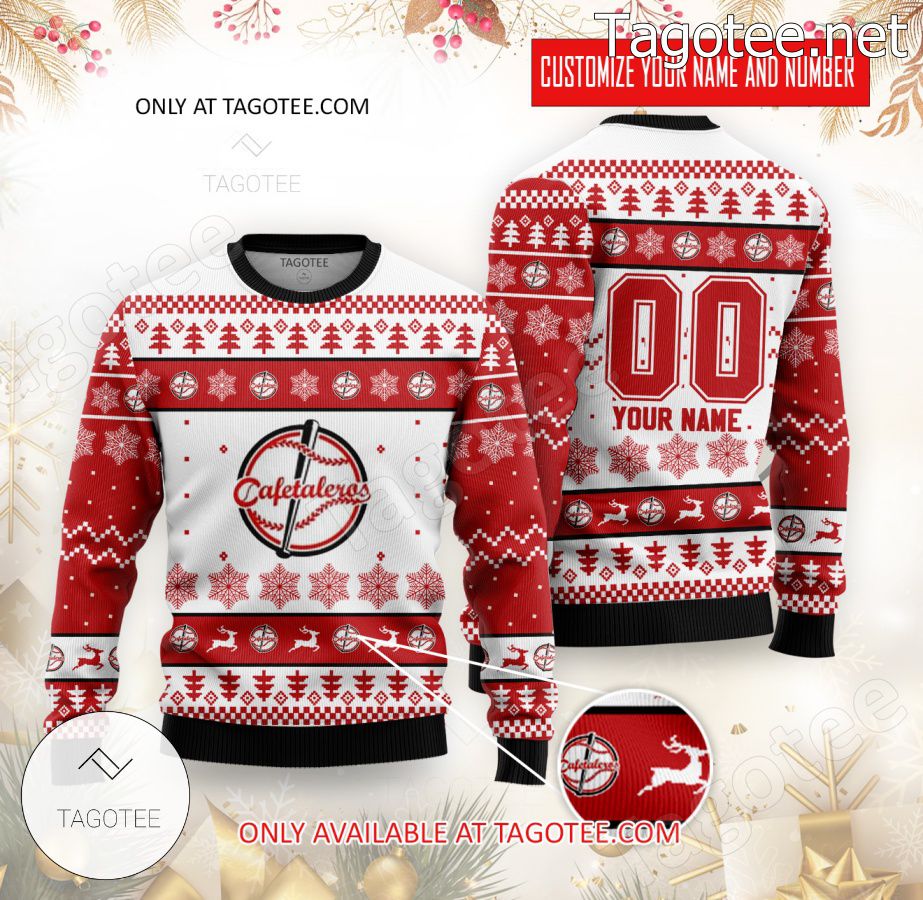 Cafetaleros Liga Elite Baseball Custom Ugly Christmas Sweater - EmonShop