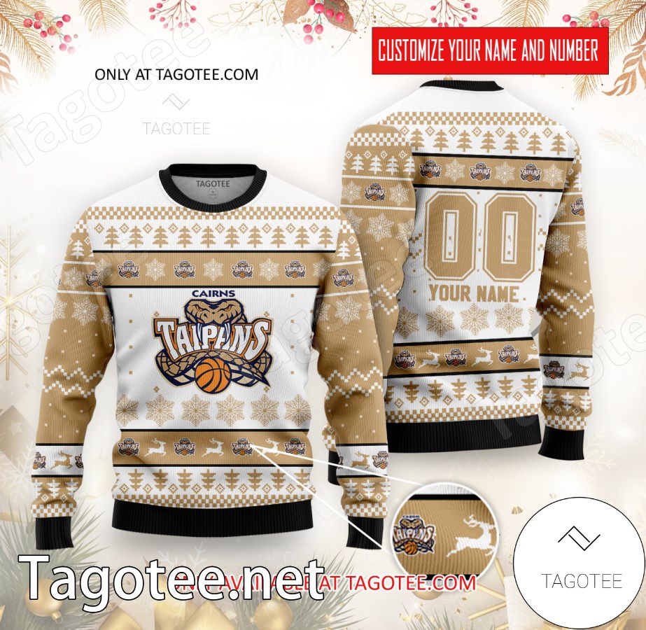 Cairns Taipans Custom Ugly Christmas Sweater - BiShop