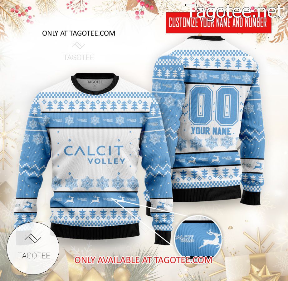 Calcit Kamnik Volleyball Custom Ugly Christmas Sweater - BiShop