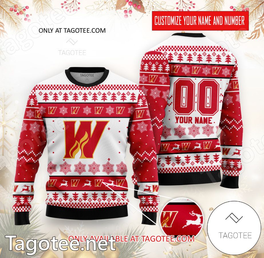 Calgary Wranglers Hockey Custom Ugly Christmas Sweater - BiShop