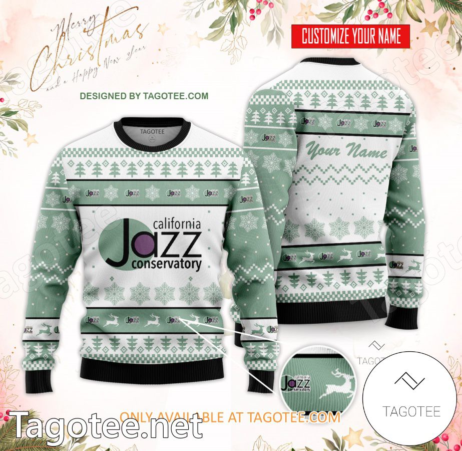 California Jazz Conservatory Custom Ugly Christmas Sweater - BiShop