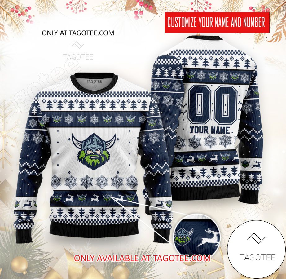 Canberra Raiders Custom Ugly Christmas Sweater - EmonShop