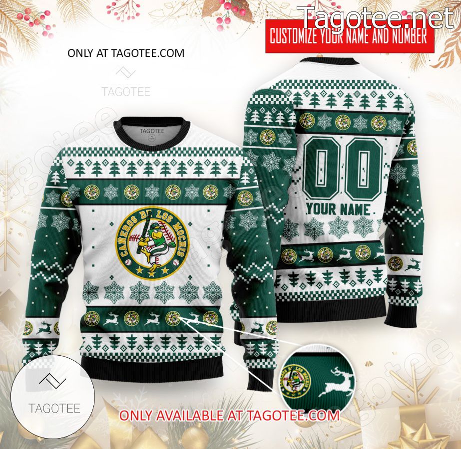 Caneros Mochis Baseball Custom Ugly Christmas Sweater - EmonShop