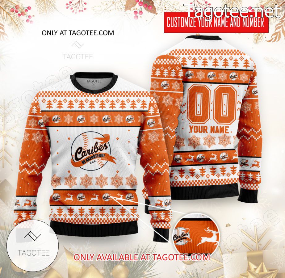 Caribes de Anzoategui Baseball Custom Ugly Christmas Sweater - EmonShop