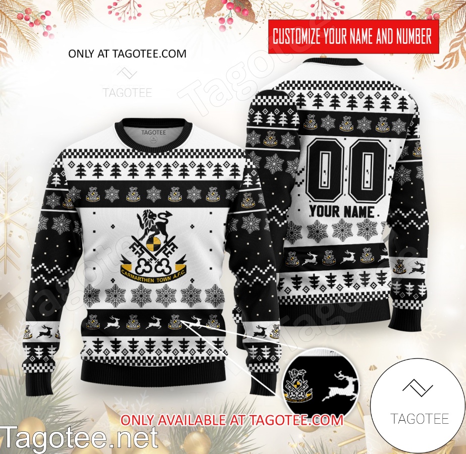 Carmarthen Town Custom Ugly Christmas Sweater - EmonShop