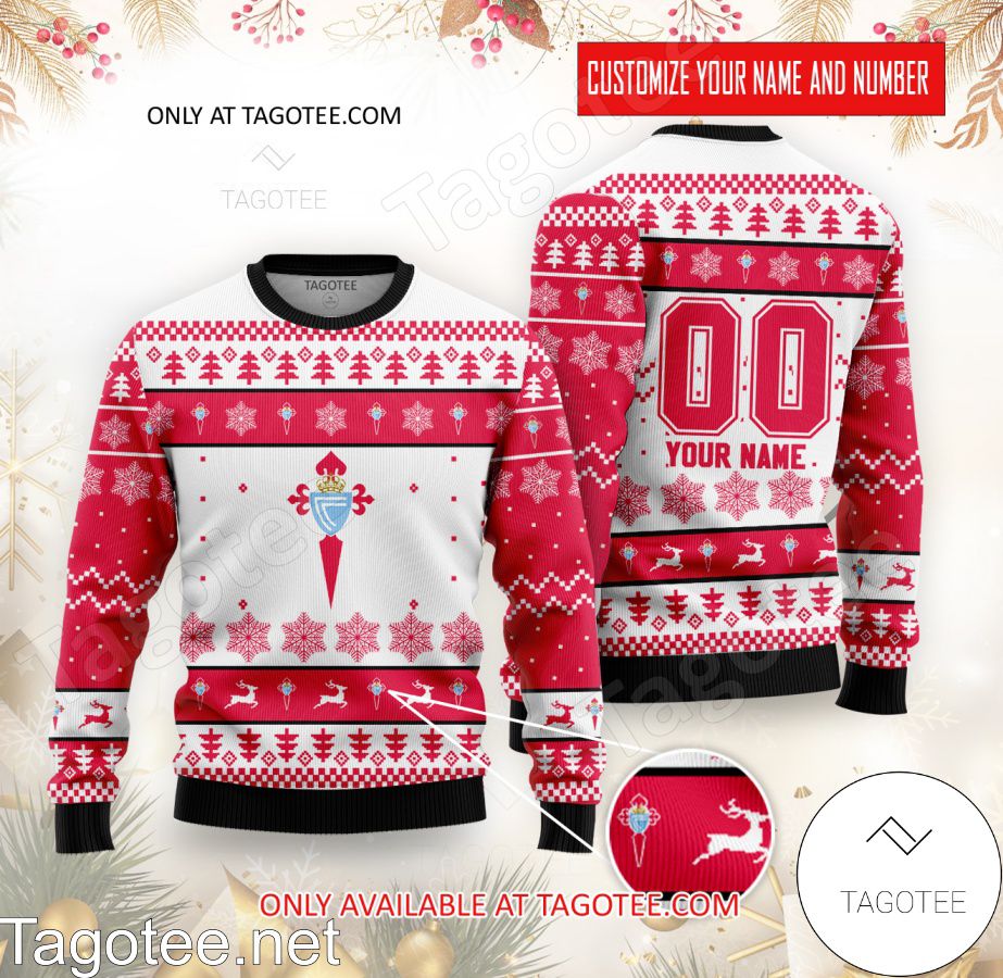 Celta Vigo Custom Ugly Christmas Sweater