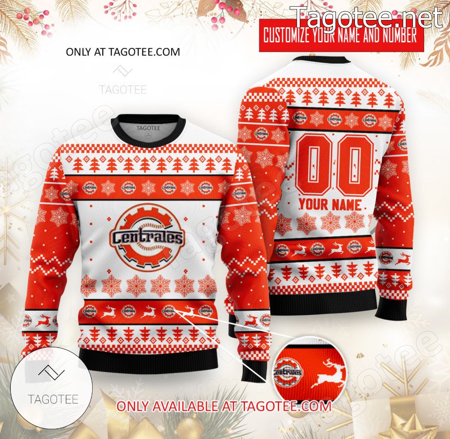 Centrales Liga Elite Baseball Custom Ugly Christmas Sweater - EmonShop